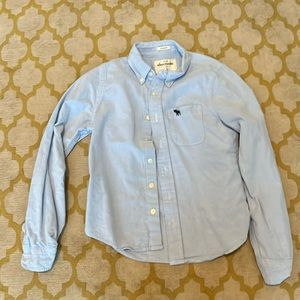 Abercrombie kids, blue button-down shirt